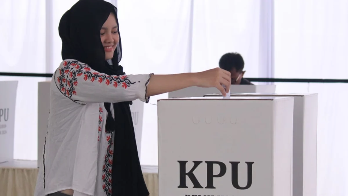 Ilustrasi pemungutan suara pilkada 2024.