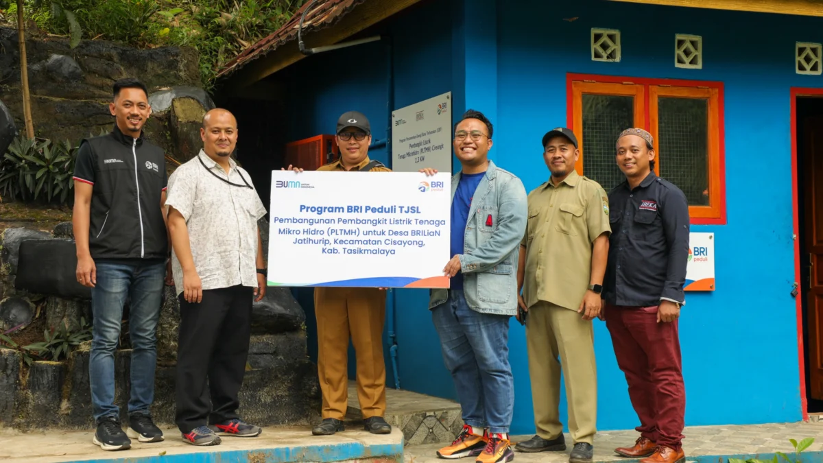 Dukung Energi Bersih BRI Peduli membangun PLTMH di Desa Jatihurip, Kecamatan Cisayong, Kabupaten Tasikmalaya Dukung Energi Bersih BRI Peduli membangun PLTMH di Desa Jatihurip, Kecamatan Cisayong, Kabupaten Tasikmalaya