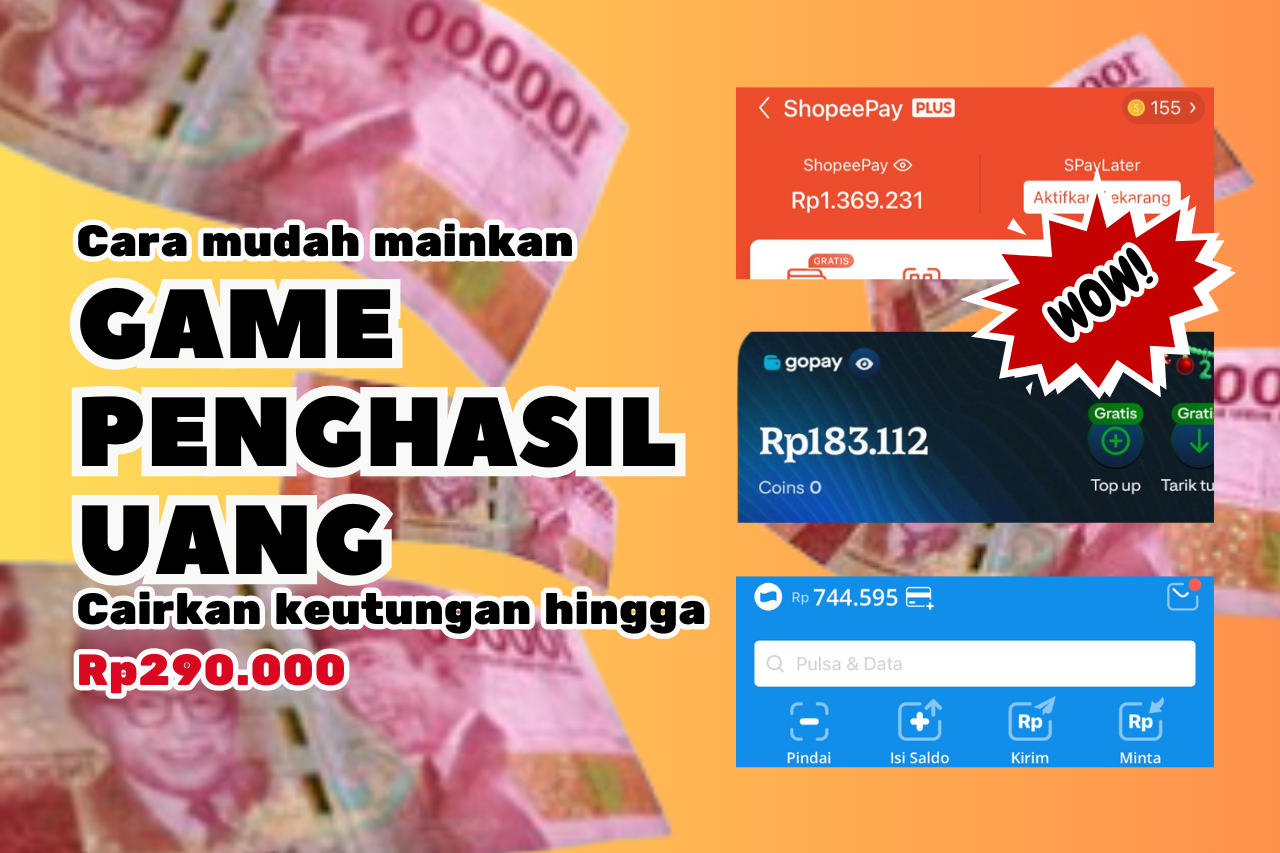 Cara Menghasilkan Uang Rp290.000 Install Game Penghasil Uang Tercepat ...