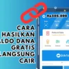 Saldo DANA Gratis Langsung Cair Hingga Rp305.000 Lewat Cara Tercepat