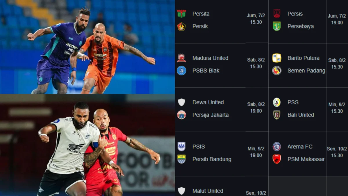 Jadwal Lengkap Pekan Ke-22 BRI Liga 1 2024/2025, Catat Tanggalnya!