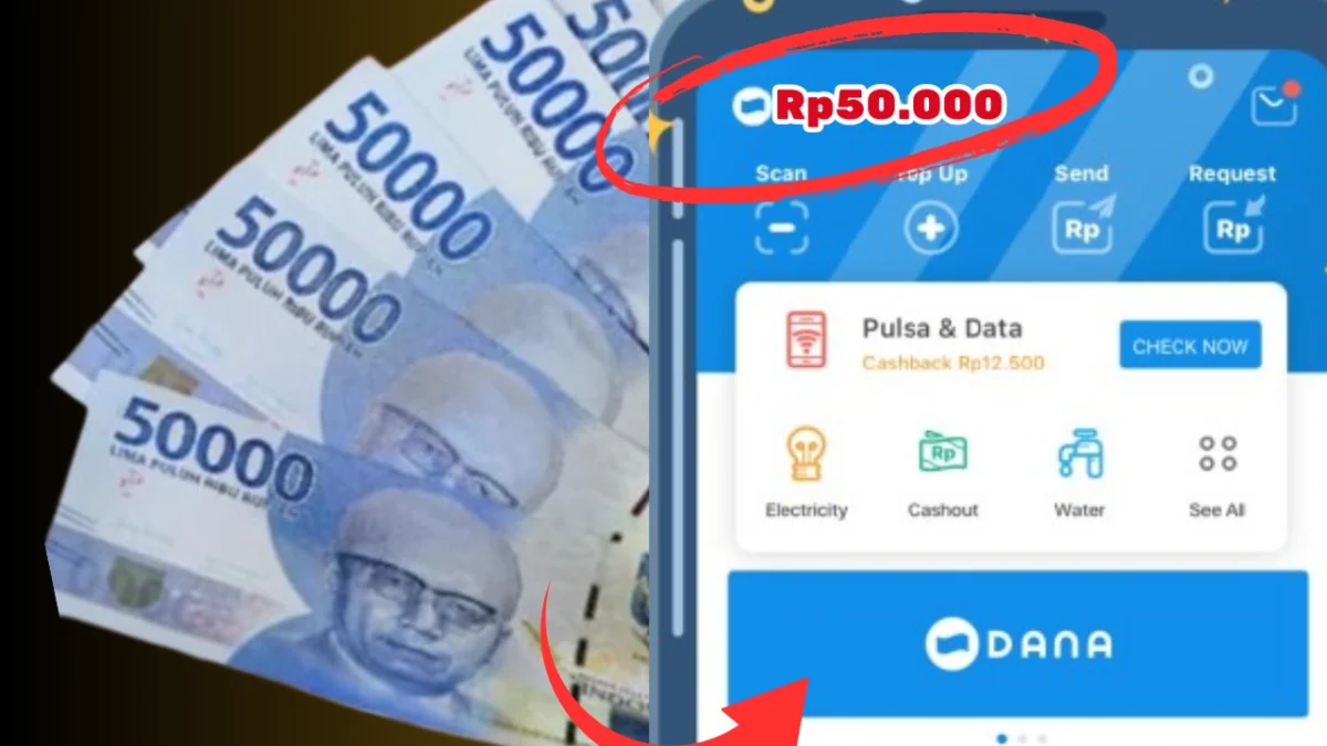 Dibayar Saldo DANA Gratis Rp50.000 Langsung Ke Rekening, Ini Langkah Cairkannya