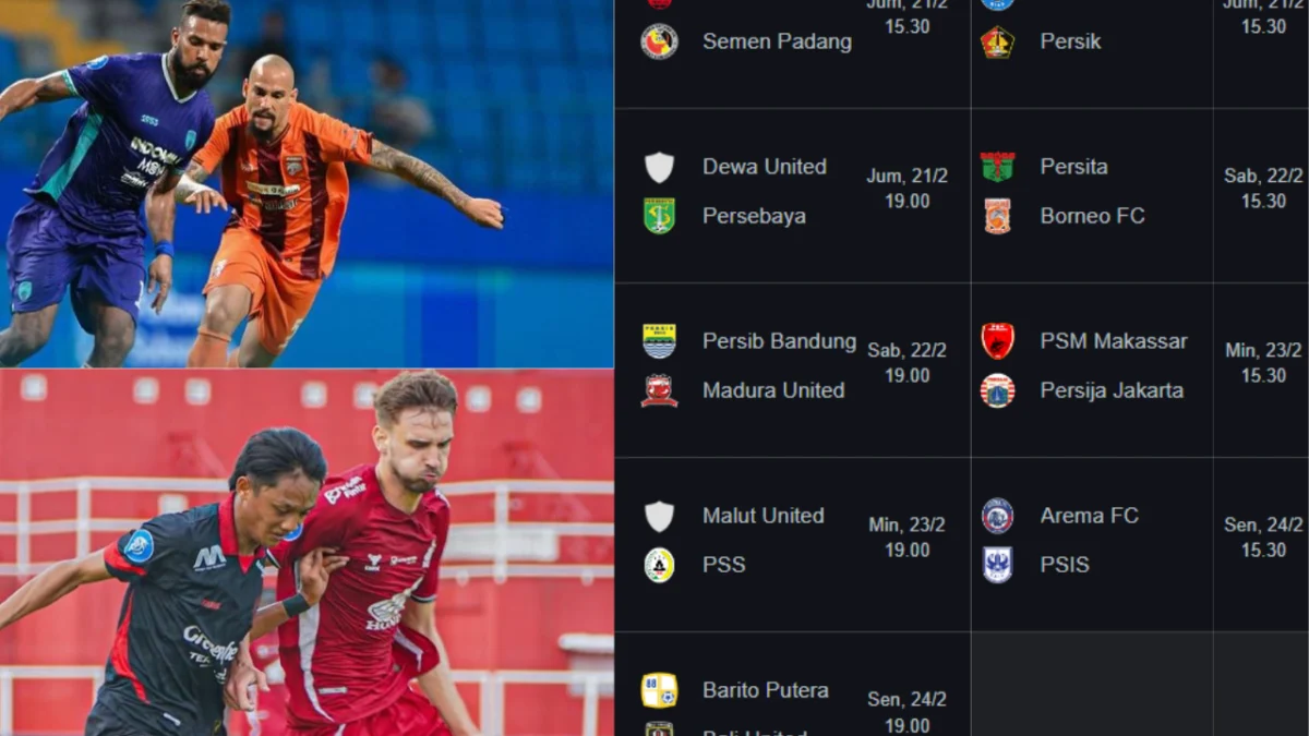 Jadwal Pekan Ke-24 BRI Liga 1 2024/2025, Catat Tanggalnya! Jadwal Pekan Ke-24 BRI Liga 1 2024/2025, Catat Tanggalnya!