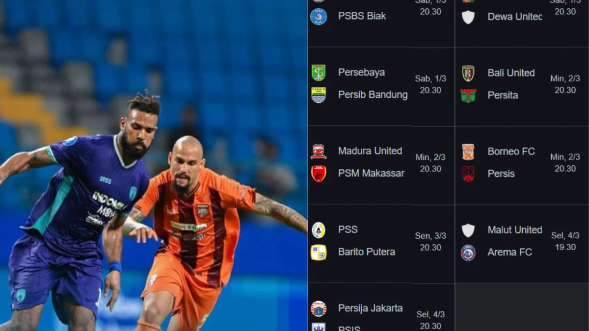 Jadwal Pekan Ke-25 BRI Liga 1 2024/2025, Catat Tanggalnya!