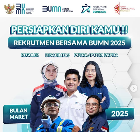 Syarat dan Cara Daftar Rekrutmen Bersama BUMN 2025 yang Dibuka Maret
