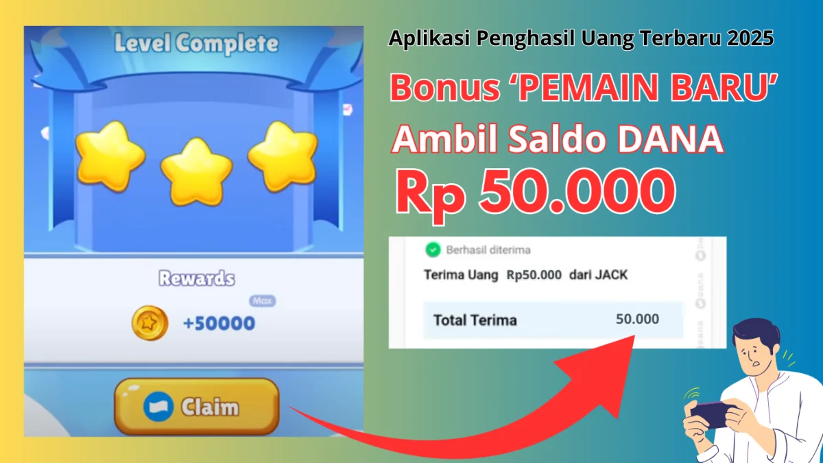 Lumayan Buat PEMAIN BARU Dapat BONUS Rp50.000 dari Game Penghasil Uang Terbaru 2025
