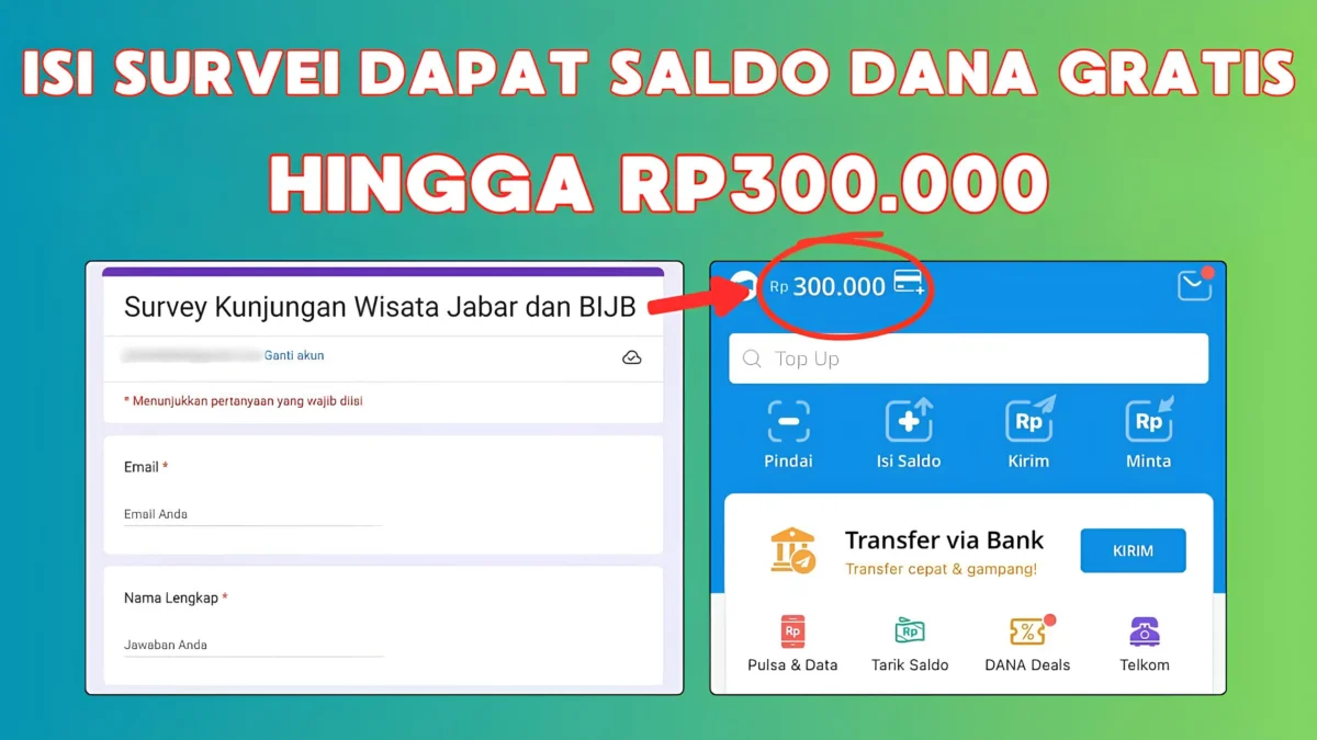 Isi Survei BIJB dan Menangkan Saldo DANA Gratis hingga Rp300 Ribu DISINI