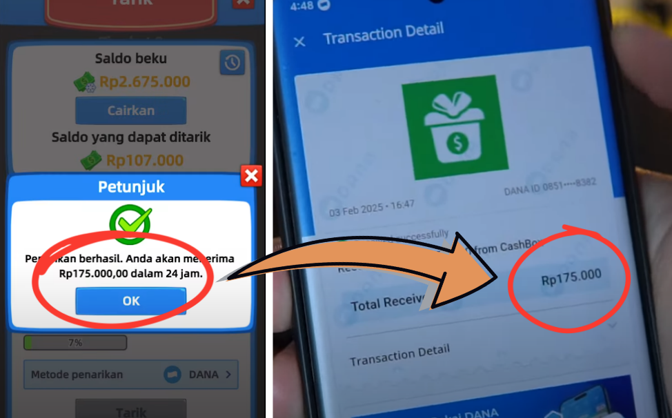 Modal Pasang Aplikasi Cair Saldo DANA Gratis hingga Rp175.000