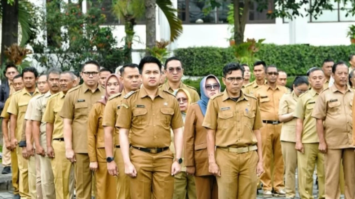 Ilustrasi ASN Pemprov Jabar sedang apel.