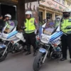 Tim Urai Polresta Cirebon yang bertugas selama mudik lebaran di Cirebon. (foto/ANTARA)