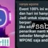 Wpone Janji Cashback 100% Asal Member Bersabar, Lalu Kapan Cair?