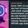 Ancaman admin aplikasi WPONE yang di bagikan di media sosial
