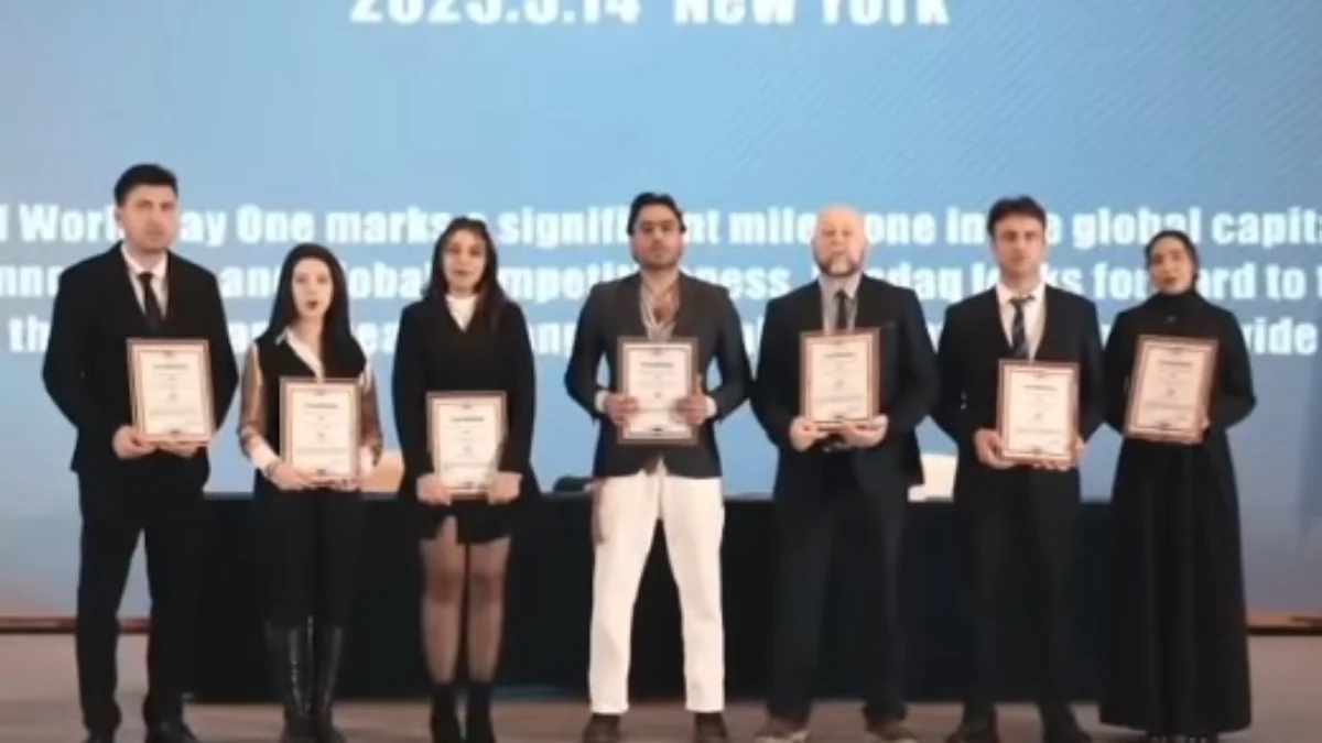 Potongan video penandatangan aplikasi WPONE dengan Nasdaq