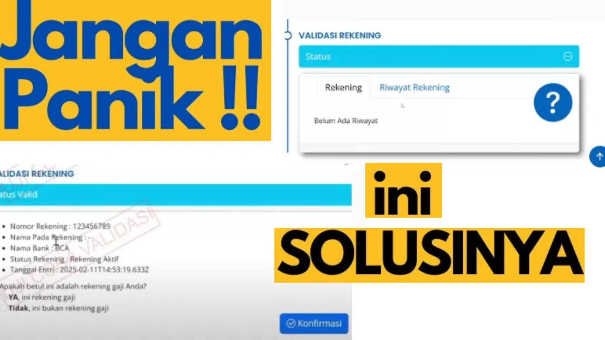 Validasi Rekening di Info GTK Bermasalah? Ini Penjelasan dan Solusinya
