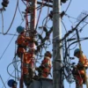 Ilustrasi Petugas PLN sedang memperbaiki listrik. (foto/ANTARA)