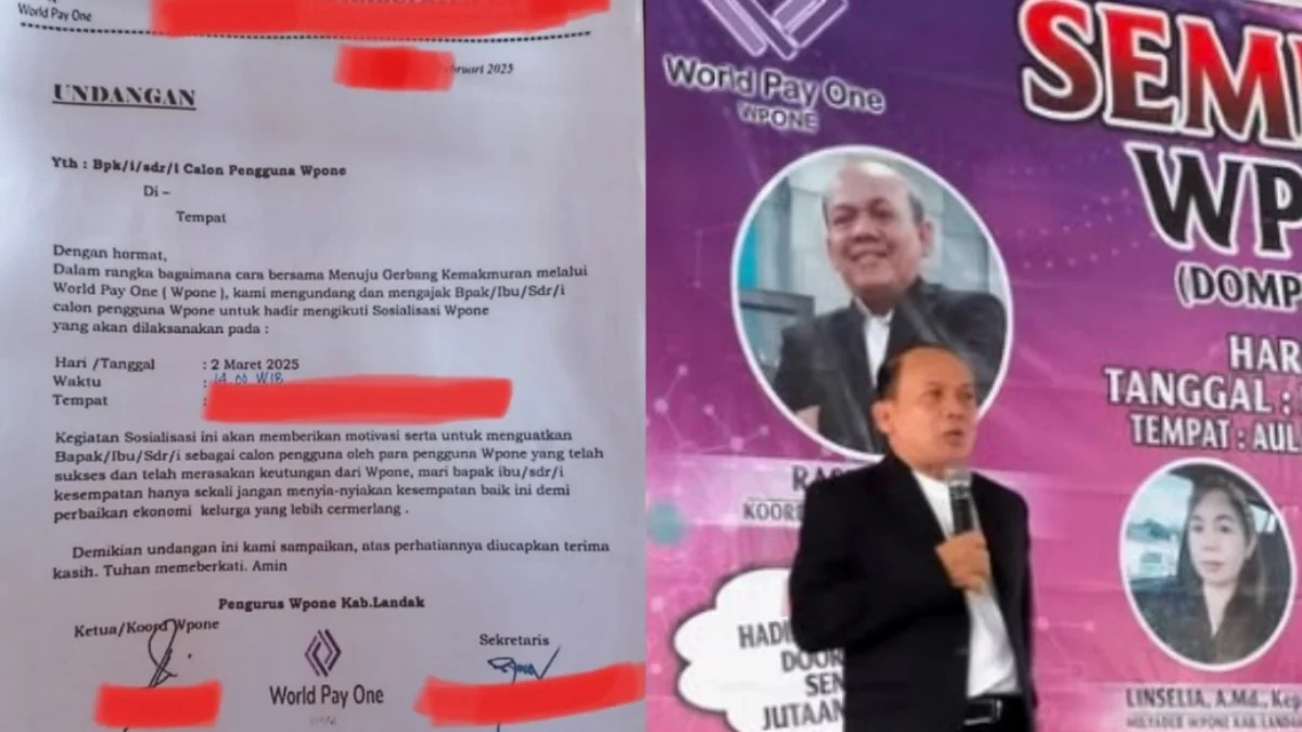 Aplikasi WPONE Kalbar Masih Gencar Promosi Padahal Diduga Sudah SCAM Undangan dari aplikasi WPONE Kalbar untuk anggota barunya, padahal aplikasi sudah scam