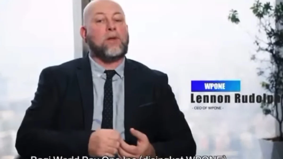 CEO Aplikasi WPONE, LEnnon Rudolph