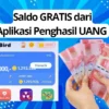 Aplikasi Penghasil uang dapat saldo Gratis tiap hari.