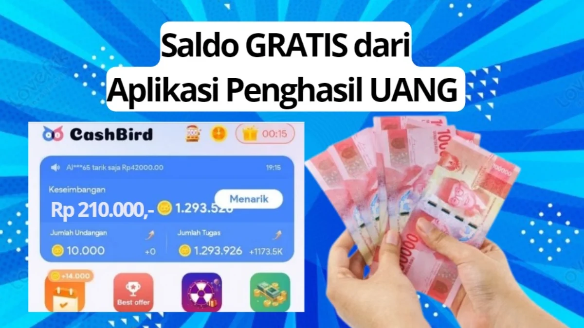 Aplikasi Penghasil uang dapat saldo Gratis tiap hari.
