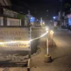 Lubang galian pipa pertamina di salah satu ruas jalan di Kota Banjar Jawa Barat. (Cecep Herdi/Jabar Ekspres)