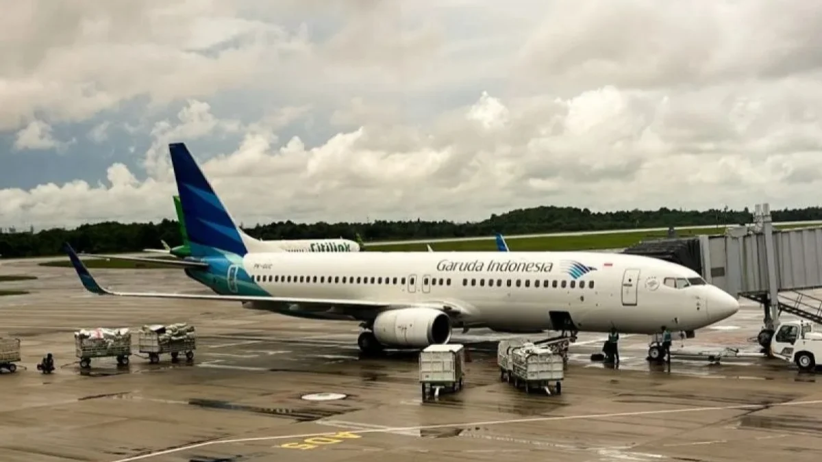 Ilustrasi pesawat Garuda Indonesia. (foto/ANTARA)