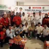 Bupati serta Wakil Bupati Bandung Barat, Jeje Ritchie Ismail dan Asep Ismail saat melakukan safari politik ke DPC PDIP di Kecamatan Ngamprah. Dok istimewa