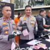 Kapolres Cimahi, AKBP Tri Suhartanto saat Press Conference Tindak Pidana Pencurian dengan Kekerasan pada Sebuah Gerai Indomaret di Sersan Bajuri (Mong)