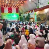 Ratusan anak yatim saat mengikuti rangkaian kegiatan di Vihara Dhanagun, Jalan Suryakencana, Kota Bogor, Rabu (19/3). (Yudha Prananda / Jabar Ekspres)