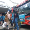 Sejumlah Peserta Program Mudik Gratis Perantau Jawa Tengah. (Mong / Jabar Ekspres)