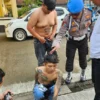 Dua bang jago bernama Soni Agus Birama (24) dan Febrian Arif Firdaus (19) nekat melakukan pemalakan sebelum akhirnya diringkus oleh Polsek Majalaya. Foto Istimewa