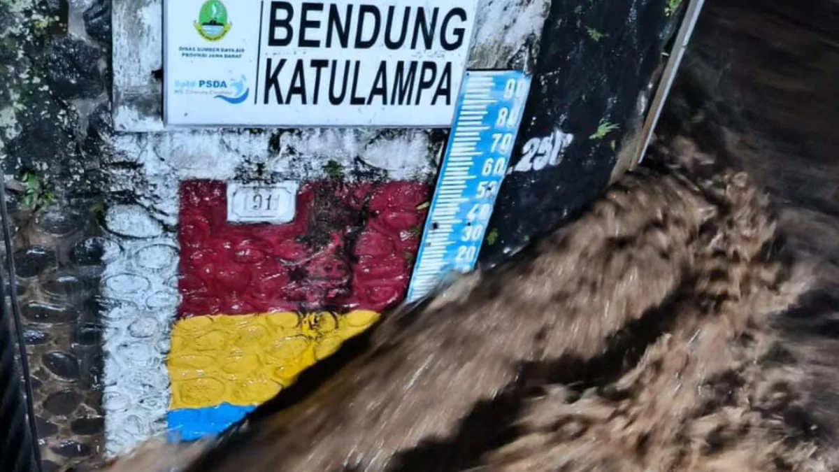 Bendung Katulampa Siaga 1, Wali Kota Bogor Imbau Warga Waspada Ilustrasi: Tinggi Muka Air (TMA) di Bendung Katulampa, Bogor. (Yudha Prananda / Istimewa)