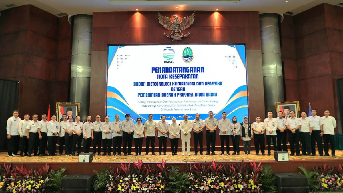 Pemdaprov Jabar - BMKG Perkuat Pembangunan di Bidang Meteorologi, Klimatologi, dan Geofisika