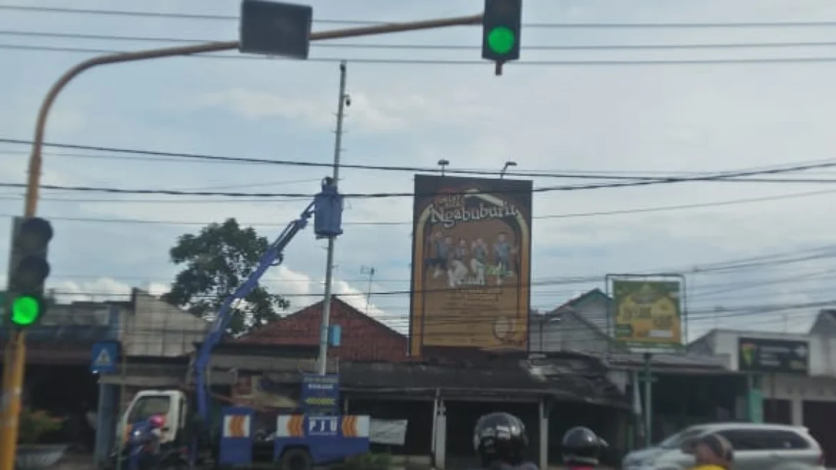 Lampu merah atau traffic light di dekat Lapang Bhakti Banjar/Foto: Istimewa/
