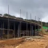 Petugas Satpol PP Jabar saat menyegel proyek pembangunan wisata Eiger Camp di Desa Kertawangi, Kecamatan Parongpong, Kabupaten Bandung Barat. Jumat (28/3). Dok istimewa