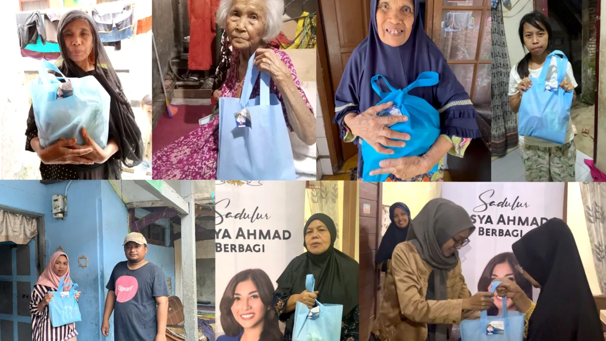 Lebaran Kian Dekat, Nisya Ahmad Bagi-bagi Sembako di Kabupaten Bandung
