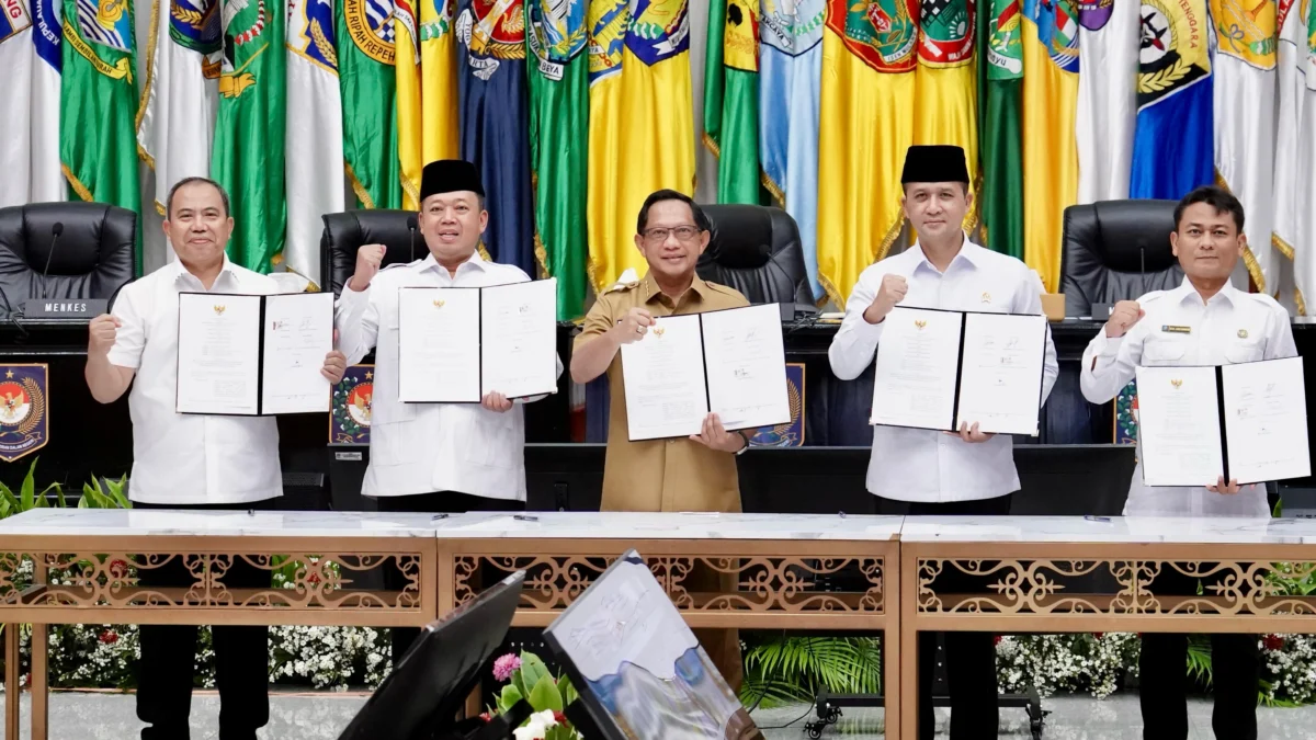 Kementerian ATR/BPN Teken Nota Kesepahaman dengan 4 K/L untuk Perkuat Sinergi Tata Kelola Pertanahan dan Tata Ruang