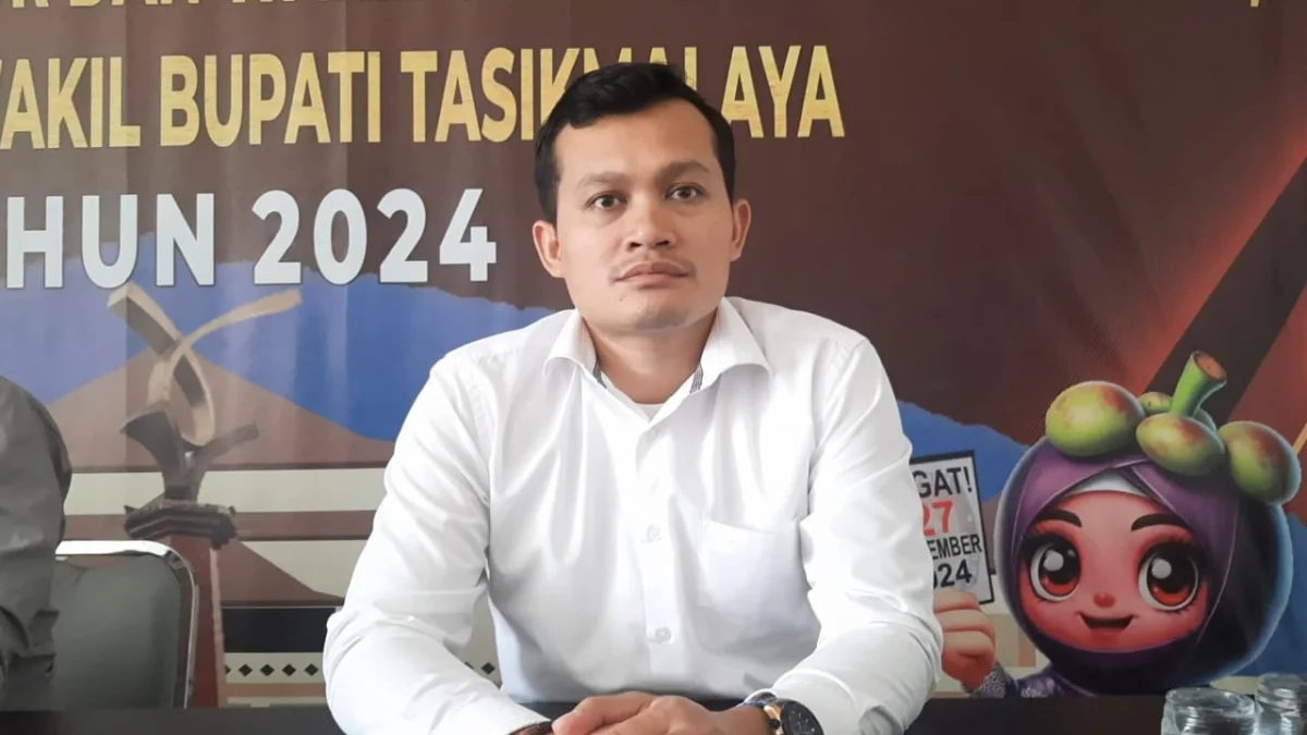 PSU Kabupaten Tasikmalaya Dinilai Minim Sosialisasi Ketua KPU Kabupaten Tasikmalaya, Ami Imron Tamami. (foto: Cecep Herdi/Jabar Ekspres)