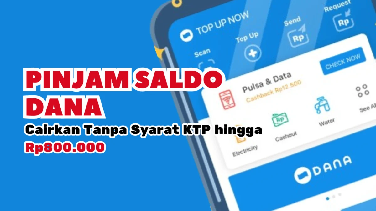 Cairkan Pinjaman Saldo DANA Hingga Rp800.000 Tanpa Ajukan KTP, Ketahui Caranya