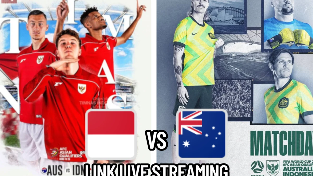 LINK Live Streaming Indonesia vs Australia Hari Ini, Kualifikasi Piala Dunia 2026 Zona Asia