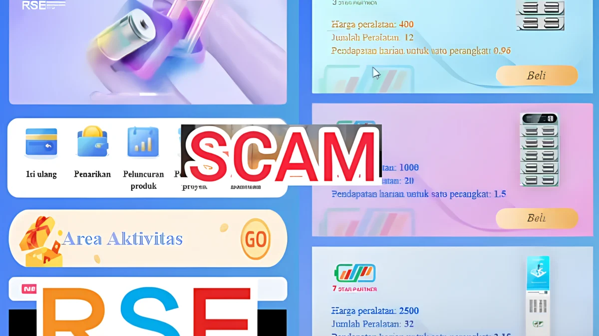 Aplikasi Penghasil Uang RSE Hari Ini Resmi SCAM? Inilah Bukti ini Penipuan Investasi Bodong