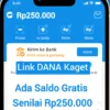 Link DANA Kaget Maret Hari ke-6! Klaim Saldo Gratis hingga Rp250.000 Langsung Cair