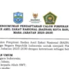 Pengumuman pendaftaran calon pimpinan Baznas Kota Banjar periode 2025-2030 dumulai sejak 5 Maret hingga 14 Mei 2025. (Istimewa)