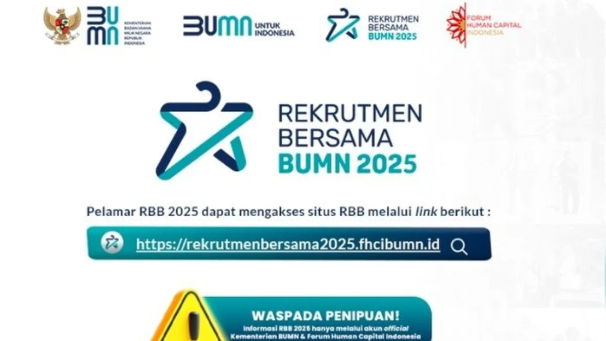 Rekrutmen Bersama BUMN 2025 Dibuka, ini Link Resmi Pendaftaran