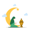 Ilustrasi wanita berdoa. (foto/Pixabay)