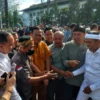 Gubernur Jabar Dedi Mulyadi saat halal bi halal di Gedung Sate, Selasa (8/4)
