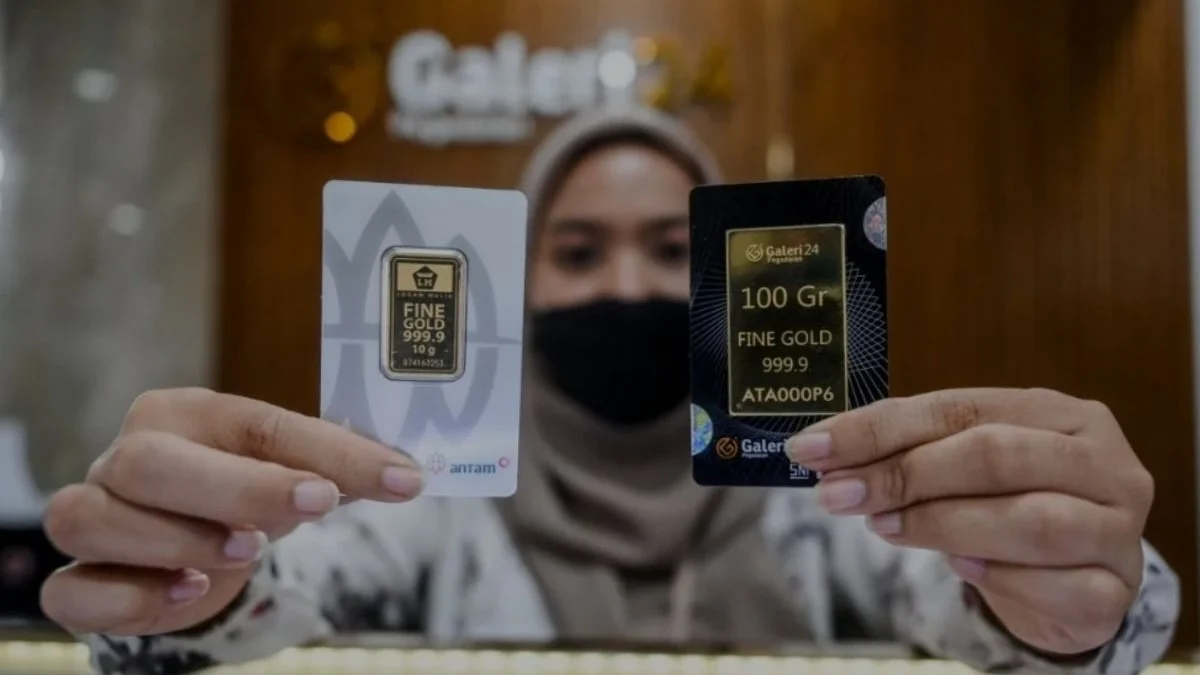 Tabungan emas diprediksi naik hingga 10 kali lipat di akhir April 2025. (foto/ANTARA)
