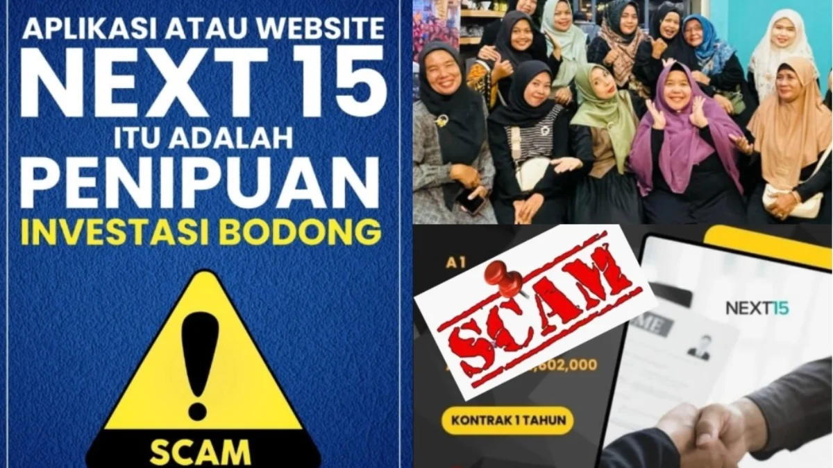 Aplikasi NEXT 15 AD yang diduga SCAM