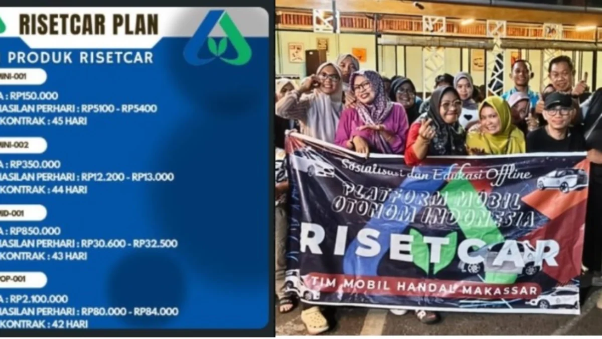 Fakta nyata Aplikasi Risetcar, apakah aman untuk investasi?