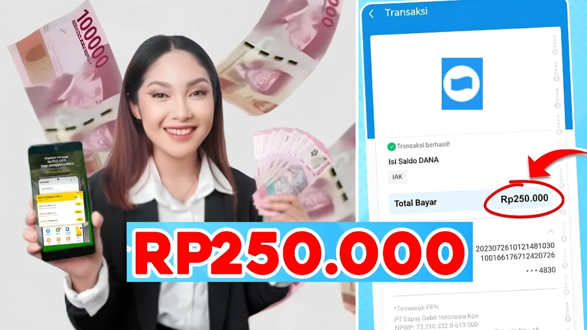 Cara Mendapatkan Uang Rp250.000 di Aplikasi Ini Cara Mendapatkan Uang Rp250.000 di Aplikasi Ini