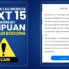 Aplikasi Next 15 yang kini sudah scam